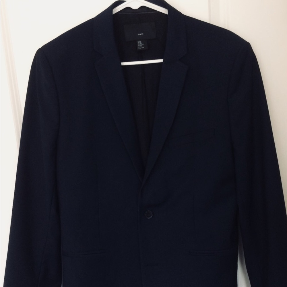 Navy H&M Men’s Slim Fit Blazer